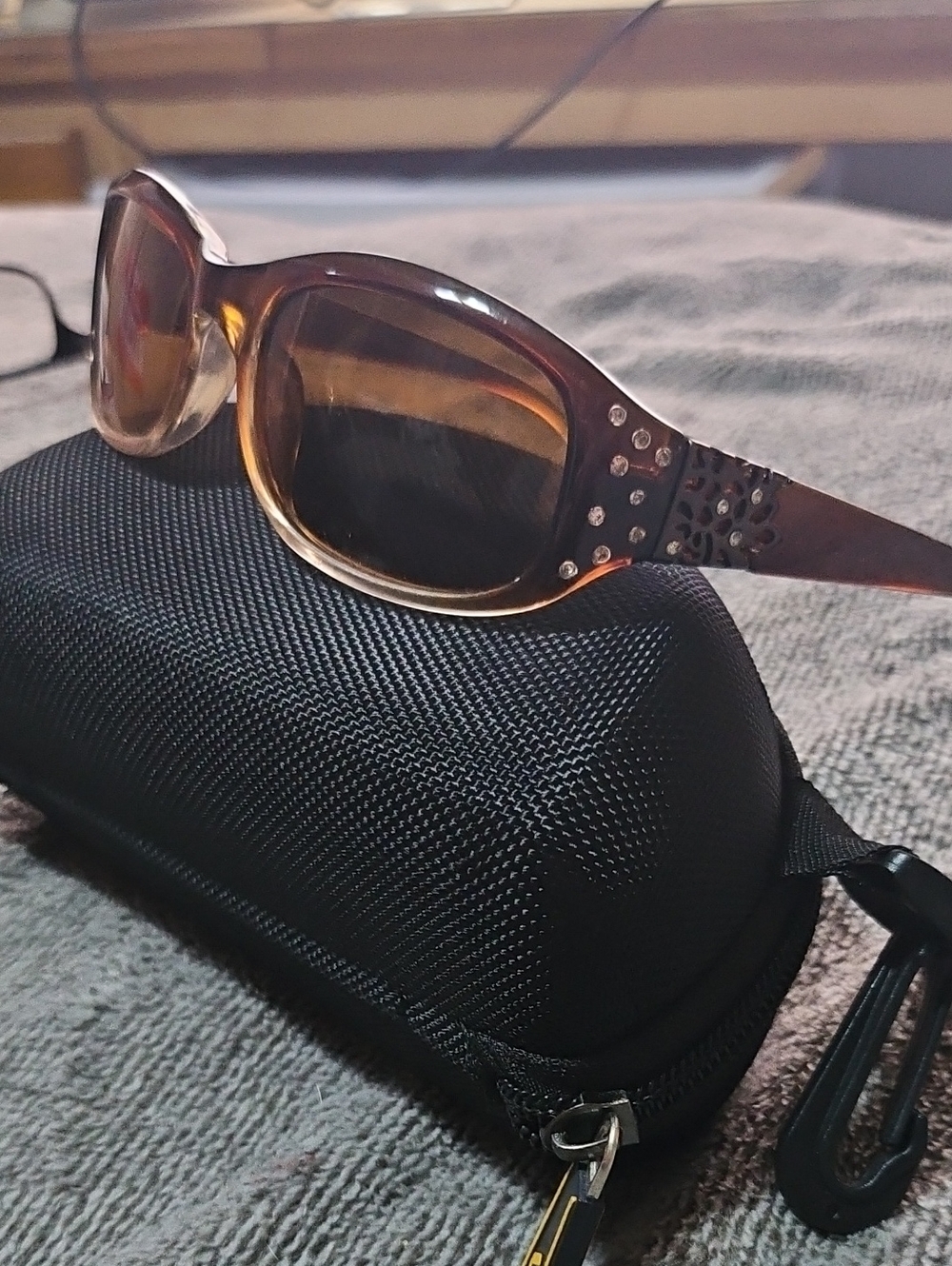 Piranha Women's Designer Sunglasses with Decorative Accents - Brown